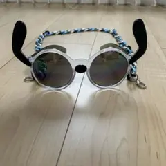 USJ スヌーピー　ラウンド型サングラス ミラー加工付き　チェーン付き