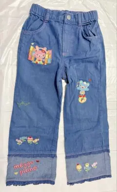 メゾピアノ サイズ110 ミミポポ　ベリエ　デニムパンツ 青　ブルーのサムネイル