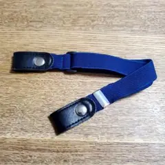 ⭐在庫大処分セール⭐ 子供用ナイロン レザー ベルト　ネイビー　即日発送。。。