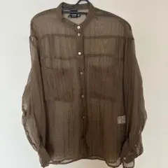 NOMBRE IMPAIR シアーシャツ ブラウン 長袖のサムネイル