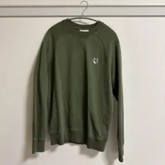 MAISON KITSUNE フォックスヘッド　スウェット　オリーブ　Sサイズ