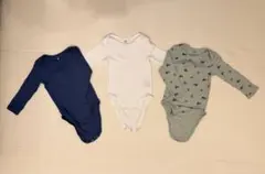 H&M 長袖ボディスーツ80cm 3点セット