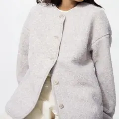 新品未使用　UNIQLO ボアフリースリラックスカーディガン　M