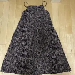 THOUSAND MILE ゼブラ柄キャミワンピース