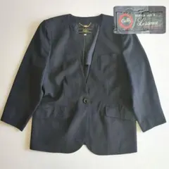 極美品　レリアン　ツイード　シルク　ブラウン　ノーカラージャケット 店舗人気】ツイードノーカラージャケット|レリアン プラスハウス