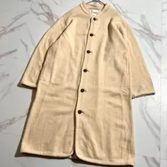 【現行】45R チロリアンコート ニット ウール アイボリー Mサイズ ロング丈