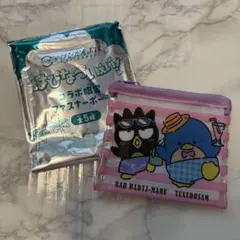 スシロー　はぴなついえい！　コラボ限定ファスナーポーチ（ばつ丸&サム）