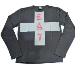 EMPORIO ARMANI EATプリント長袖カットソー ダークグレー