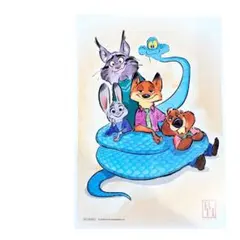 即日匿名発送映画 ズートピア2 特典 プレミアムアートボード 第6弾 入場者特典