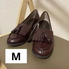 しまむら くる実 タッセルローファー ボルドー(赤茶) ローファー M