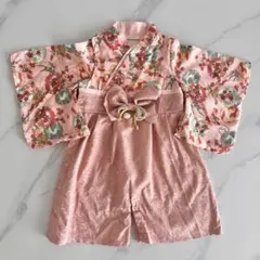 Sweet Mommy 袴 ロンパース 90 ピーチピンク