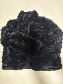 ラビットファー ジャケット ブラック レディース Mサイズ