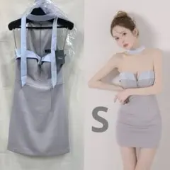 ブルーグレーGL4108ローブドフルールグロッシーブリエAngelRキャバドレス