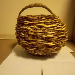 葛蔓製 丸型バスケット