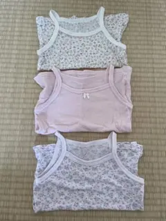 美品‼️キャミソール肌着3枚セット 背面広め