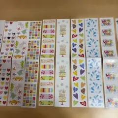 カラフルなシールセット14枚セット