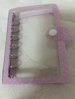 A7 メリング　シール帳　mering ピンク　ドット　水玉　バインダー