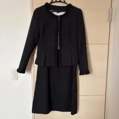 新品⭐︎黒フリルジャケットとワンピースセット⭐︎入学式、卒業式スーツ