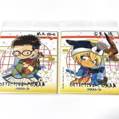 名探偵コナン 大阪城本陣 トレーディング ミニ色紙 安室透　風見裕也　セット