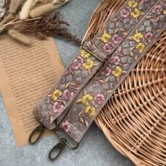 108.インド刺繍ショルダーストラップ　スマホショルダー