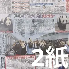 シャンシャン 等身大 新聞紙 終了）【好評発売中】 ジャイアントパンダ「香香（シャンシャン