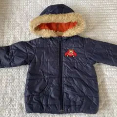 【美品】HOT BISCUITS 中綿アウター ネイビー 80cm