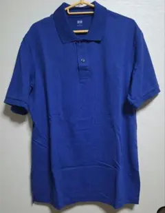 UNIQLO XL 青 ポロシャツ　メンズ