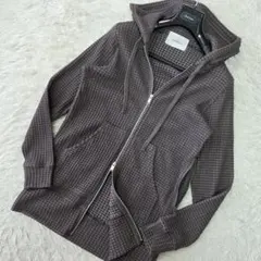 【美品/size3】シーグリーン ビッグワッフル パーカー ダブルG ブラウン系のサムネイル