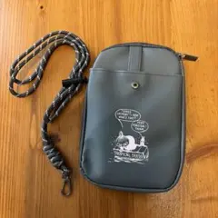 ムーミン スマホショルダーバッグ グレー
