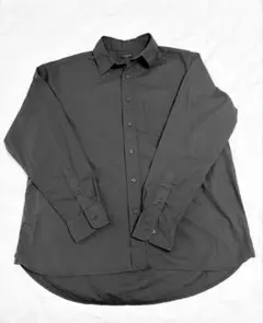 BACK NUMBER 長袖シャツ Lサイズ ブラック　綿100%