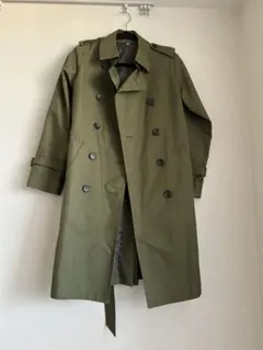 【美品】レディース トレンチコート カーキ Mサイズのサムネイル