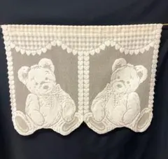 テディベア柄　小のれん