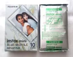 instax mini ブルーマーブル　インスタントフィルム