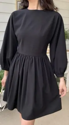 【Birthday Bash】長袖ブラックミニワンピース