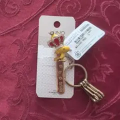 新品スヌーピーウッドストック バッグキークリップ