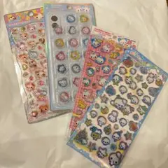 【正規品】ジュエルプチドロップ　おはじき　シール　4枚セット　あわわちゃん