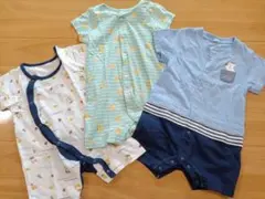 ベビー70　半袖ロンパース3枚