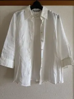 MaxMara puro lino リネンシャツ ホワイト