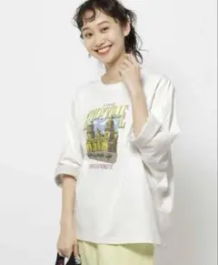 ニコアンド　スーベニアワイドTシャツ