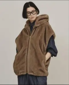 美品 カレンソロジー 羊毛 ツイーディー フリンジニットベスト プルオーバー Curensology（カレンソロジー）の「Curensology(カレンソロジー