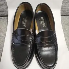 HARUTA ブラック ローファー 25EE