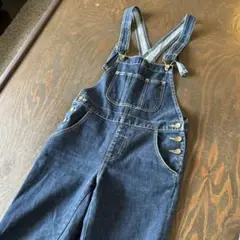 ダークデニム サロペット　MOUSSYマウジー　ヴィンテージ風サロペット　1のサムネイル