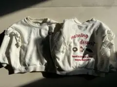 バースデイ nayun トレーナー ケーキ 刺繍 レース 2枚セット 双子