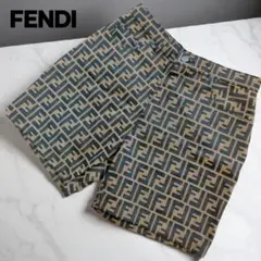 【美品】FENDI FFロゴ ズッカ柄　ショートパンツ　アンティーク 美品】FENDI FFロゴ ズッカ柄 ショートパンツ アンティーク