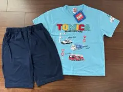 トミカ　半袖パジャマ　キッズ　トップス　パンツ　子供　部屋着　未使用
