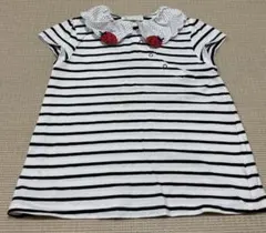 ベイビーチアー　Tシャツ　女の子　120 いちご　ボーダー　ストライプ