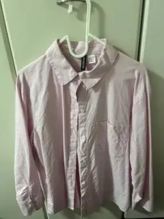 H&M ピンク 長袖シャツ Sサイズ