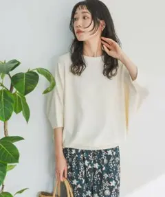 新品◆DOORS◆タックフライスワイドTシャツ《NATURAL》アーバンリサーチ
