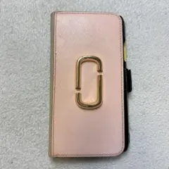 マークジェイコブス iPhoneX XSケース スナップショット 手帳型 ピンクのサムネイル