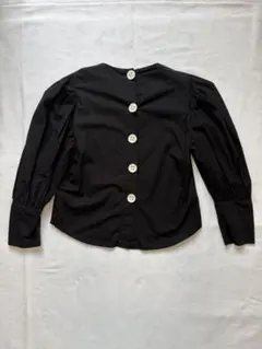 ZARA WOMAN 長袖ブラウス ブラック M